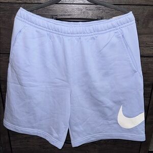 Nike Men’s Sky Blue Fleece Shorts